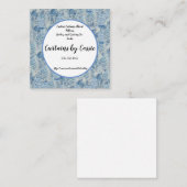 Chinoiserie Ginger Jar Toile Square Visitekaartje (Voorkant / Achterkant)