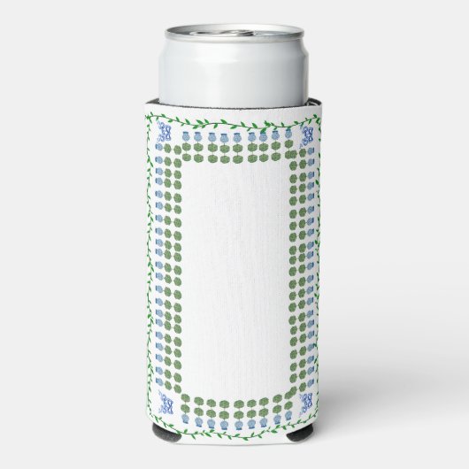 Chinoiserie Ginger Jar Topiary Slim Seltzer Seltzer Blikjeskoeler (Seltzer Achterkant)