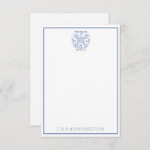 Chinoiserie Ginger Jar Vase Personalized NoteCards Bedankkaart (Voorkant / Achterkant)