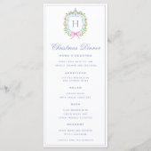 Chinoiserie Ginger Jar w / Bessen | Monogram Crest Menu (Voorkant)