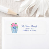 Chinoiserie Grandmillennial Return Address Labels (Insitu)