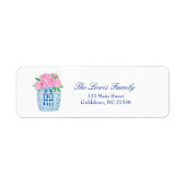 Chinoiserie Grandmillennial Return Address Labels (Voorkant)