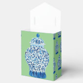 Chinoiserie Green Blue Ginger Jar Bag Bedankdoosjes (Geopend)