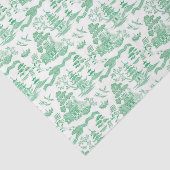 Chinoiserie Green Willow-deportpapier Tissuepapier (Detail)