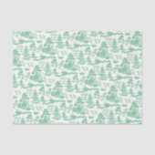 Chinoiserie Green Willow-deportpapier Tissuepapier (Voorkant)