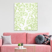 Chinoiserie Grote Groene Canvas Kunst (Insitu (Woonkamer))