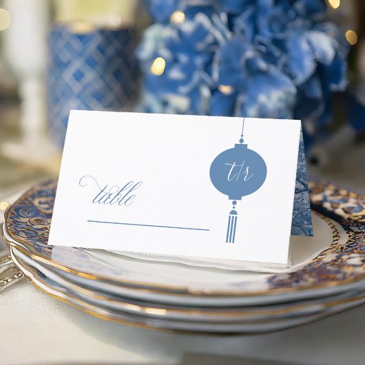 Chinoiserie Hanging Lantern Motif ID1094 Plaatskaartje