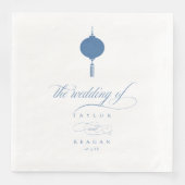 Chinoiserie Hanging Lantern Motif ID1094 Servet (Voorkant)