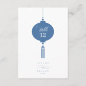 Chinoiserie Hanging Lantern Motif Table No. ID1094 Kaart (Achterkant)