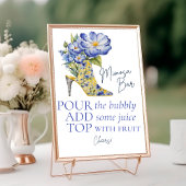 Chinoiserie High-Heel Schoen Mimosa Bar Tafelbord Kaart