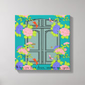 Chinoiserie Historische Franse deuren Canvas Afdruk (Voorkant)