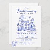 Chinoiserie Housewarming Party Home Sweet Home Kaart (Voorkant / Achterkant)