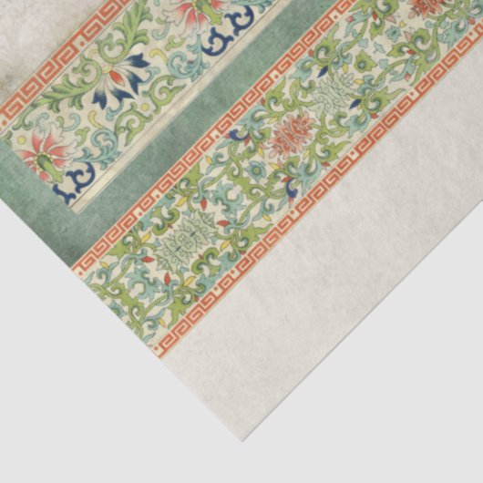 Chinoiserie Hummingbird Elegant Floral Decoupage Tissuepapier (Detail)