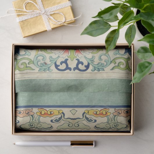 Chinoiserie Hummingbird  Floral Decoupage Tissuepapier (Geschenk)