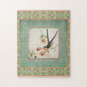 Chinoiserie  Hummingbird's in Flowers Coral Legpuzzel (Verticaal)
