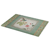 Chinoiserie  Hummingbird's in Flowers Coral Snijplank (Hoek)