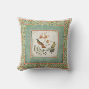 Chinoiserie  Hummingbird's in Flowers Striped Kussen