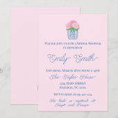 Chinoiserie Hydrangea Bridal Shower Kaart (Voorkant / Achterkant)