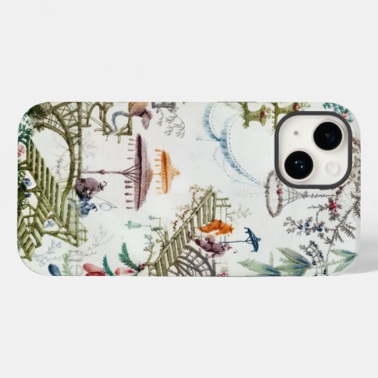 Chinoiserie iPhone Case Aziatische telefoonhoes (Achterkant (horizontaal))