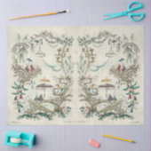 Chinoiserie Jean-Baptiste Pillement Vintage Art Tissuepapier (Craft)