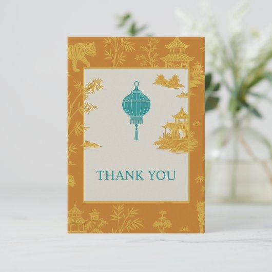 Chinoiserie kaart (Staand voorkant)