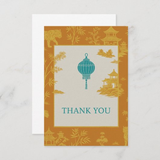 Chinoiserie kaart (Voorkant / Achterkant)