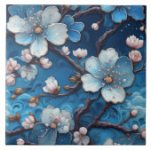 Chinoiserie Kersenbloesem Bloemen Japanse Bloemen Tegeltje (Voorkant)