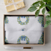 Chinoiserie Kerst Blauw en Wit Tissuepapier (Geschenk)