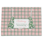 Chinoiserie Kerst Bruiloft Dank u Groot Cadeauzakje (Voorkant)