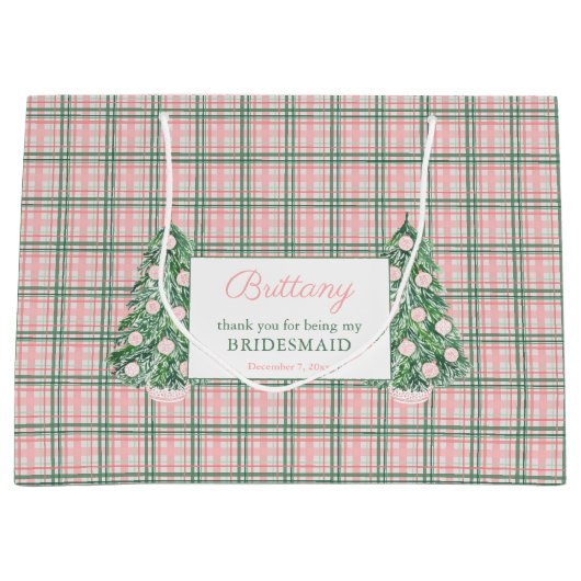 Chinoiserie Kerst Bruiloft Dank u Groot Cadeauzakje (Voorkant)