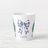 Chinoiserie Kerst Ginger Jar met Boog Latte Mok (Voorkant)