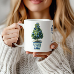 Chinoiserie Kerst Topiary Boom Koffiemok