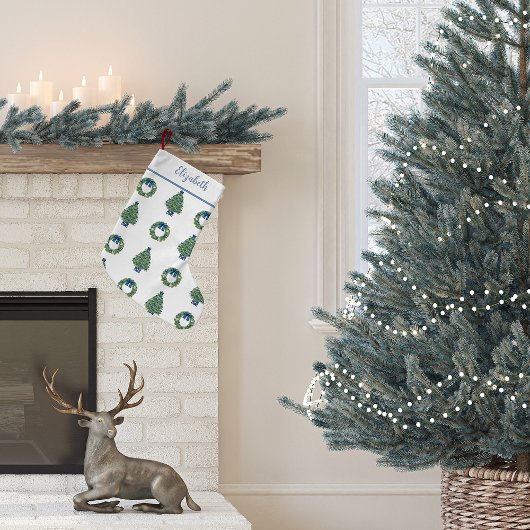 Chinoiserie Kerstboom en Krans Kleine Kerstsok