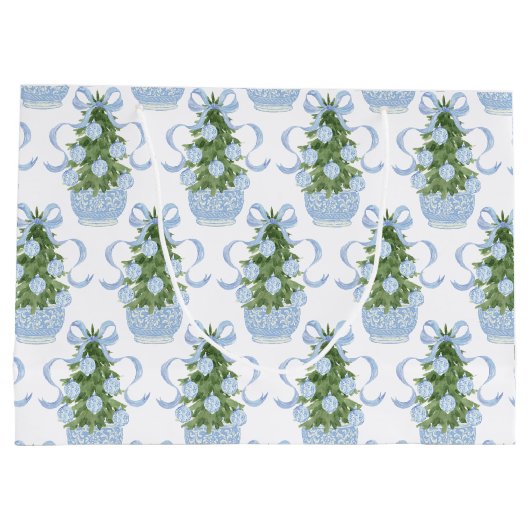 Chinoiserie Kerstboom Groot Cadeauzakje (Achterkant)