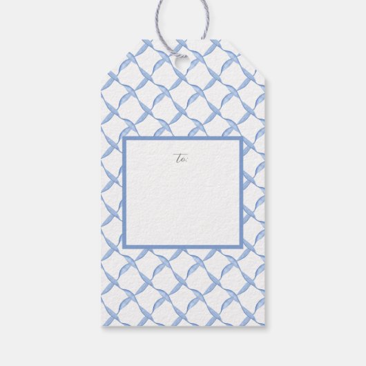 Chinoiserie kerstboom - Label // Aangepaste naam Cadeaulabel (Achterkant)