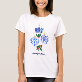 Chinoiserie-kerstsieraden T-shirt