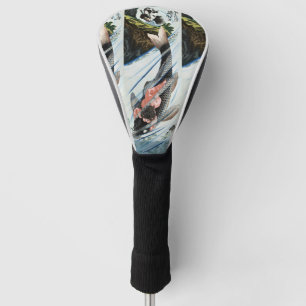 Chinoiserie Koi Karper Waterval Japanse Kunst Golfheadcover