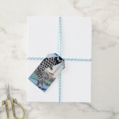 Chinoiserie Koinobori Karper & Fuji Landschap Cadeaulabel (Met Touw)