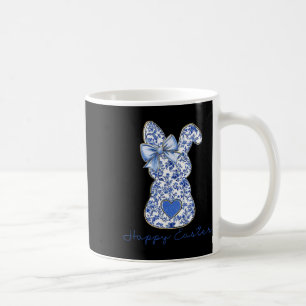 Chinoiserie Konijn Konijn Vintage Blauw En Wit Pa Koffiemok
