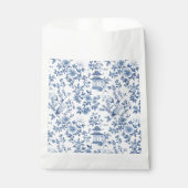 Chinoiserie Kraan Blauwe Bedankzakje (Voorkant)