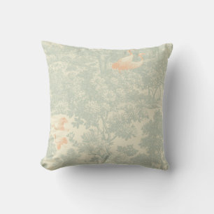 Chinoiserie Kraan Toile Botanische Aziatische Tuin Kussen