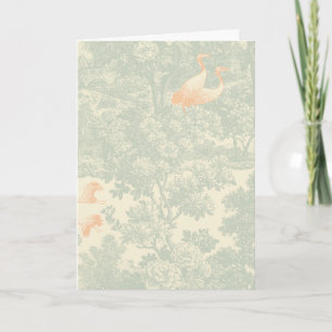 Chinoiserie Kraanvogel Toile Botanische Aziatische Kaart