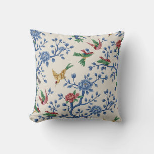 Chinoiserie Kunst Vogels en Bloemen Kussen