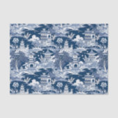 Chinoiserie Landschapsschilderij Decoupage Tissuepapier (Voorkant)