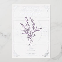Chinoiserie Lavender Bouquet Victoriaans bruiloft