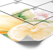 Chinoiserie Lemon Tea Baby shower Guess Vervaldatu Poster (Hoek)