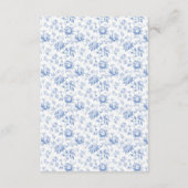 Chinoiserie Lemon Tea Baby shower Luier Raffle Informatiekaartje (Achterkant)