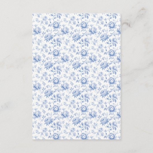 Chinoiserie Lemon Tea Baby shower Luier Raffle Informatiekaartje (Achterkant)