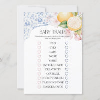 Chinoiserie Lemon Tea Party Baby Kenmerken Spel