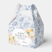 Chinoiserie Lemon Tea Party Bloementoilet Bedankdoosjes (Achterkant)